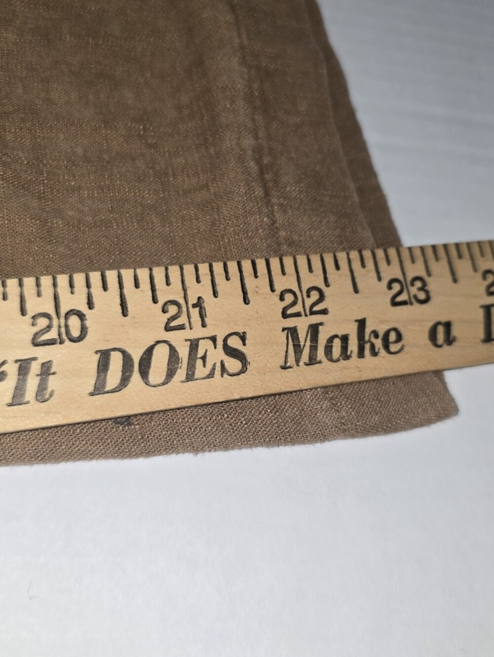 Zenana Large Taupe Linen Blend WideLeg Crop Pants Elastic Waist Drawstring - Picture 4 of 6